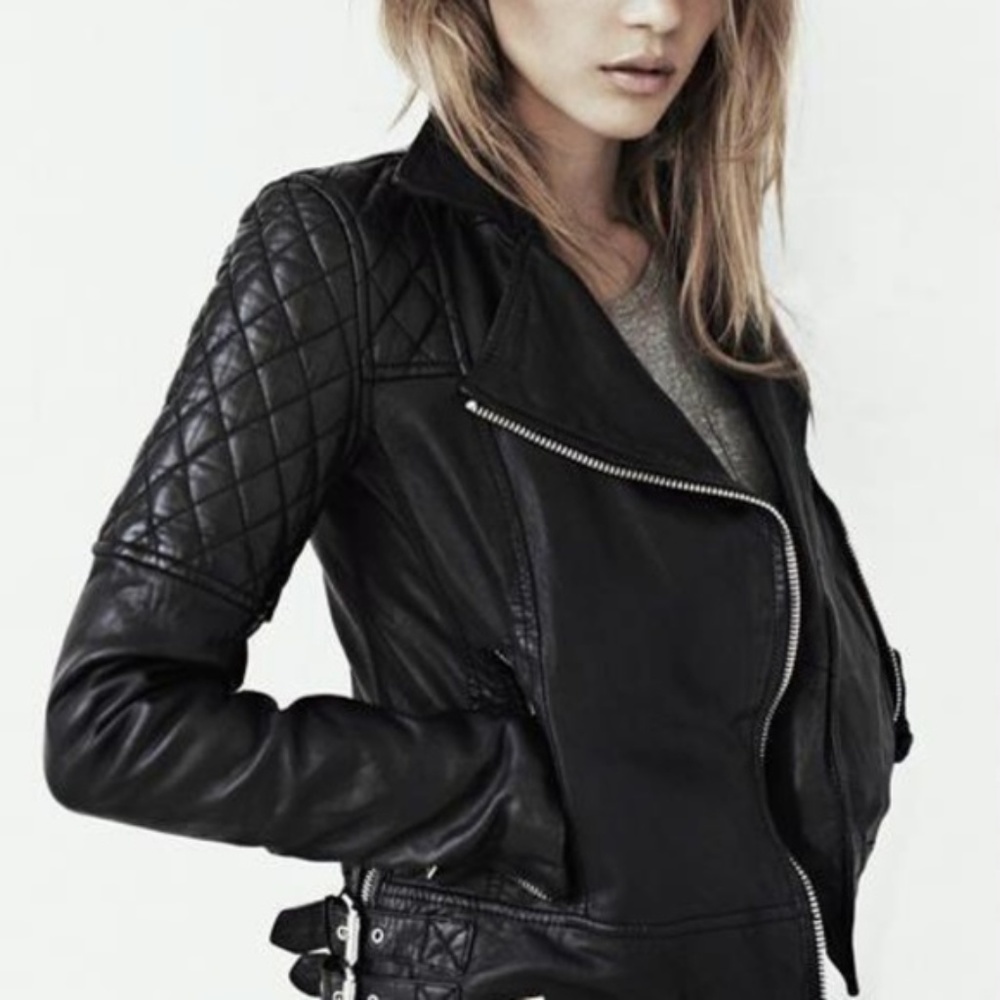 All Saints Walker Leather Biker Jacket